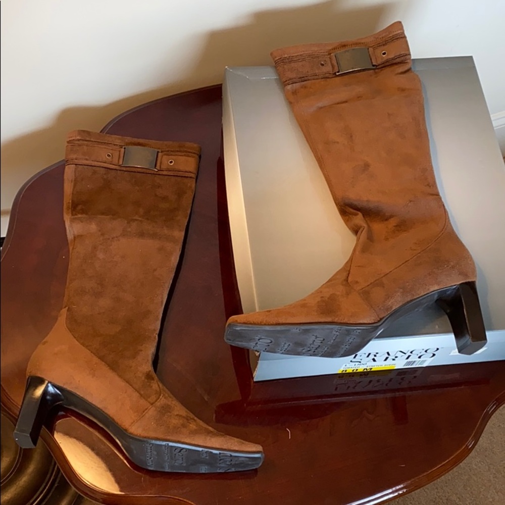 NIB Franco Sarto Brown Suede Boots